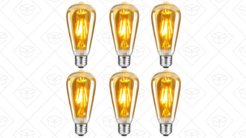 Pack de 6 Bombillas Edison, $18 con código QVVAHX4S